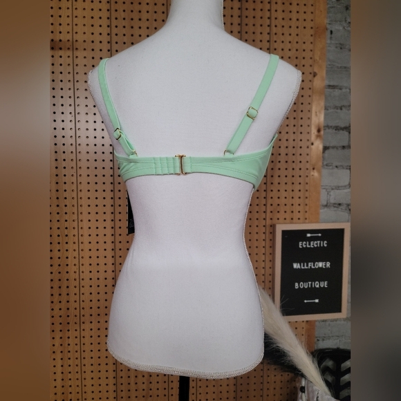 Wild Fabel Green Swim Top NWT - Picture 2 of 2